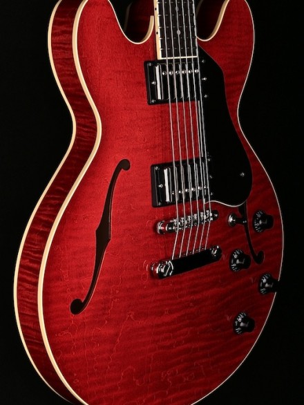 FADED CHERRY LAM SEMI-HOLLOW W/BLK PICKGUARD, CASE